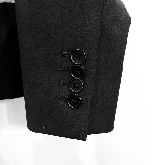 Talbots Petites The Kate Fit Black Romantically Curvy Jacket Blazer - Size 2P - Picture 4 of 12